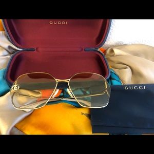Authentic GUCCI Yellow lenses shades. Beautiful, Classy & Sexy!